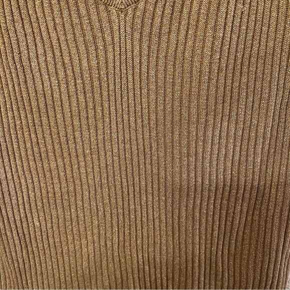 New York & Company Metallic Tan Sweater - Picture 2 of 4